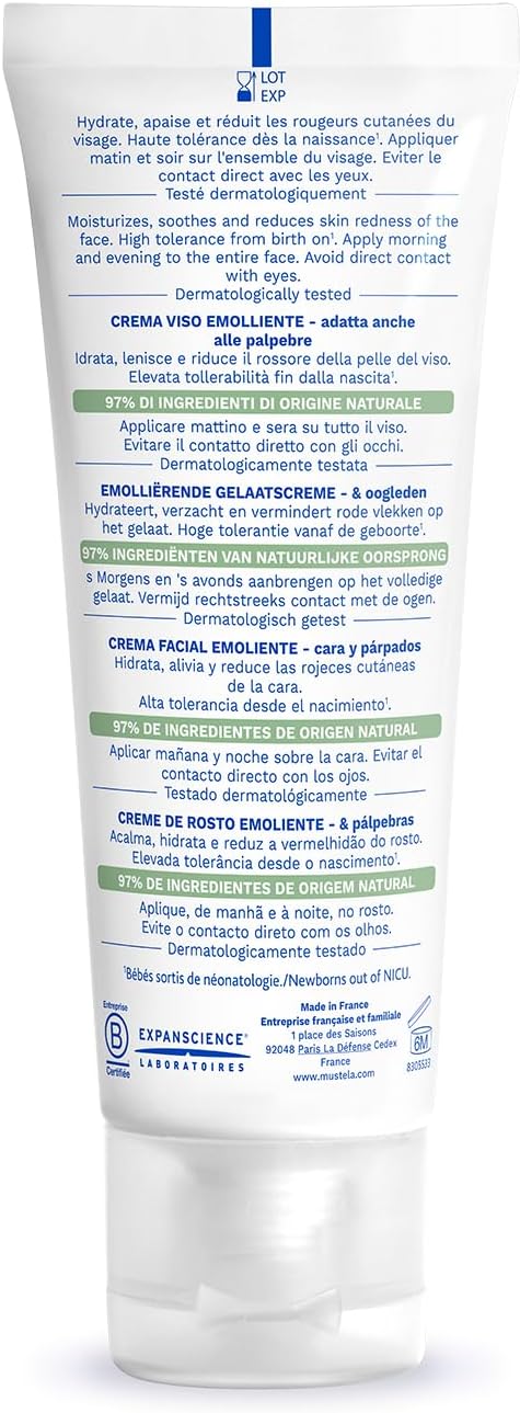 Mustela Stelatopia Emollient Cream Face 40ml