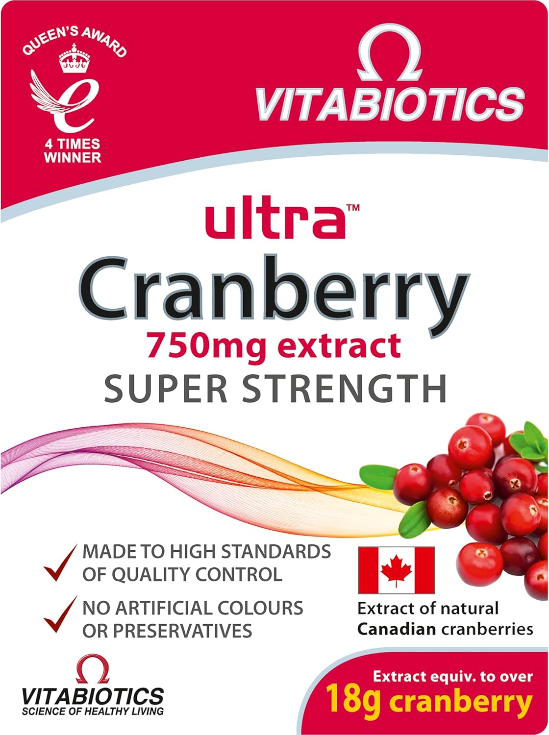 Vitabiotics Ultra Cranberry - 30 Tablets for Super Strength