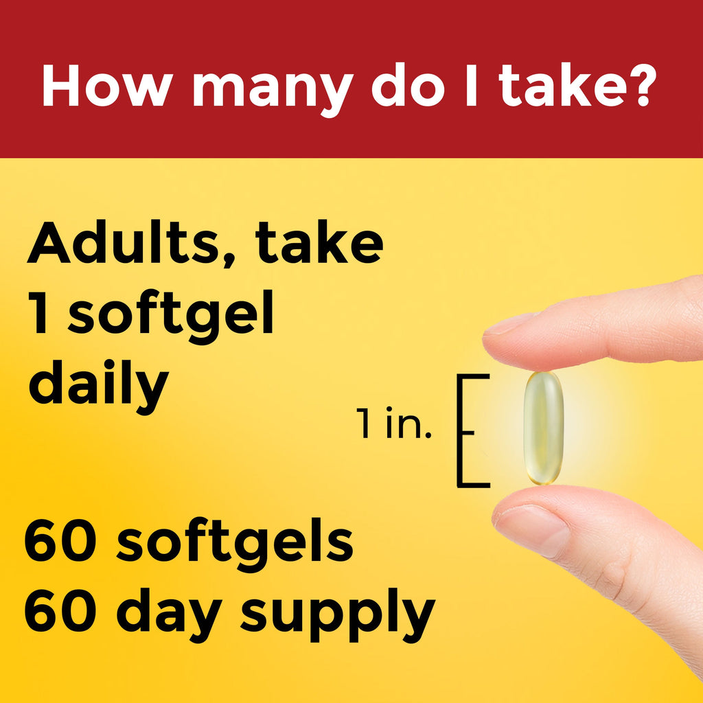 Omega-3†† from Fish & Algae Oil 1200 mg Softgels