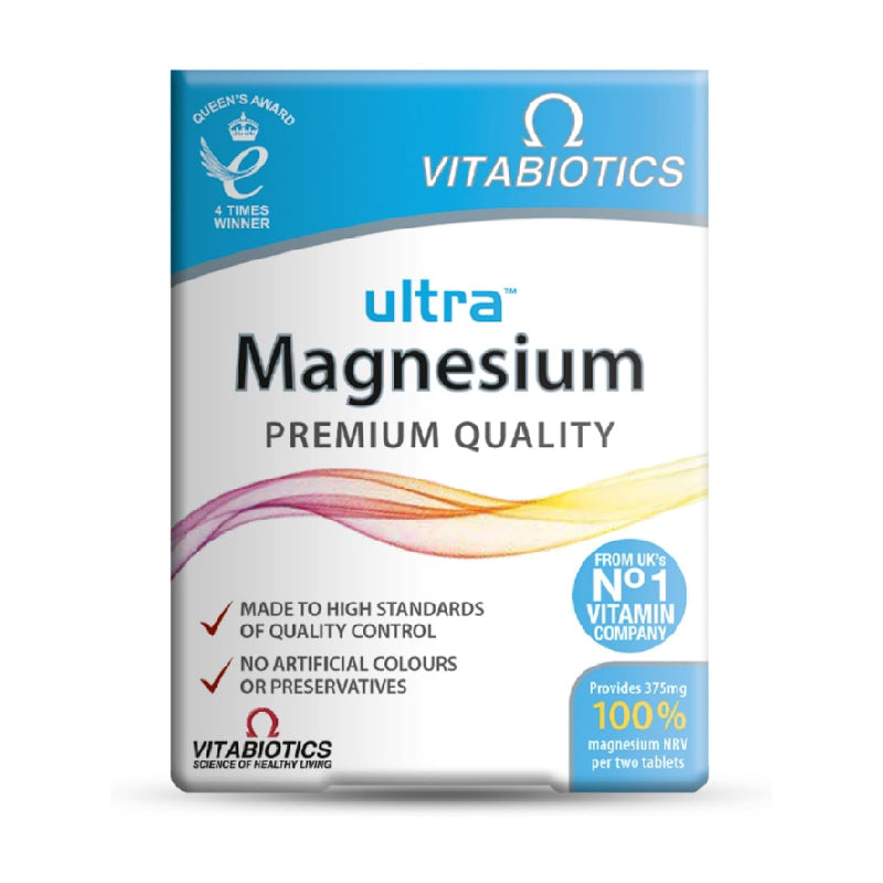 Vitabiotics Ultra Magnesium Supplement Tablets (60 Count)