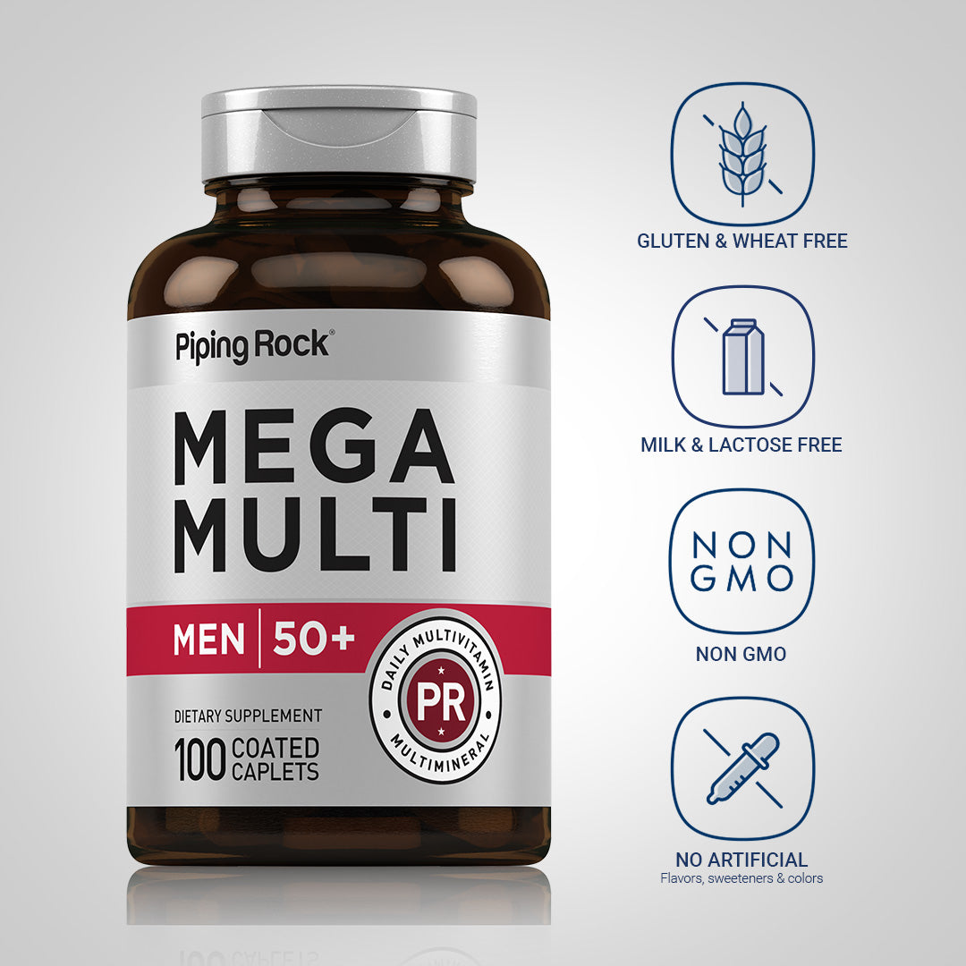 Mega Multi for Men 50 Plus, 100 Coated Caplets