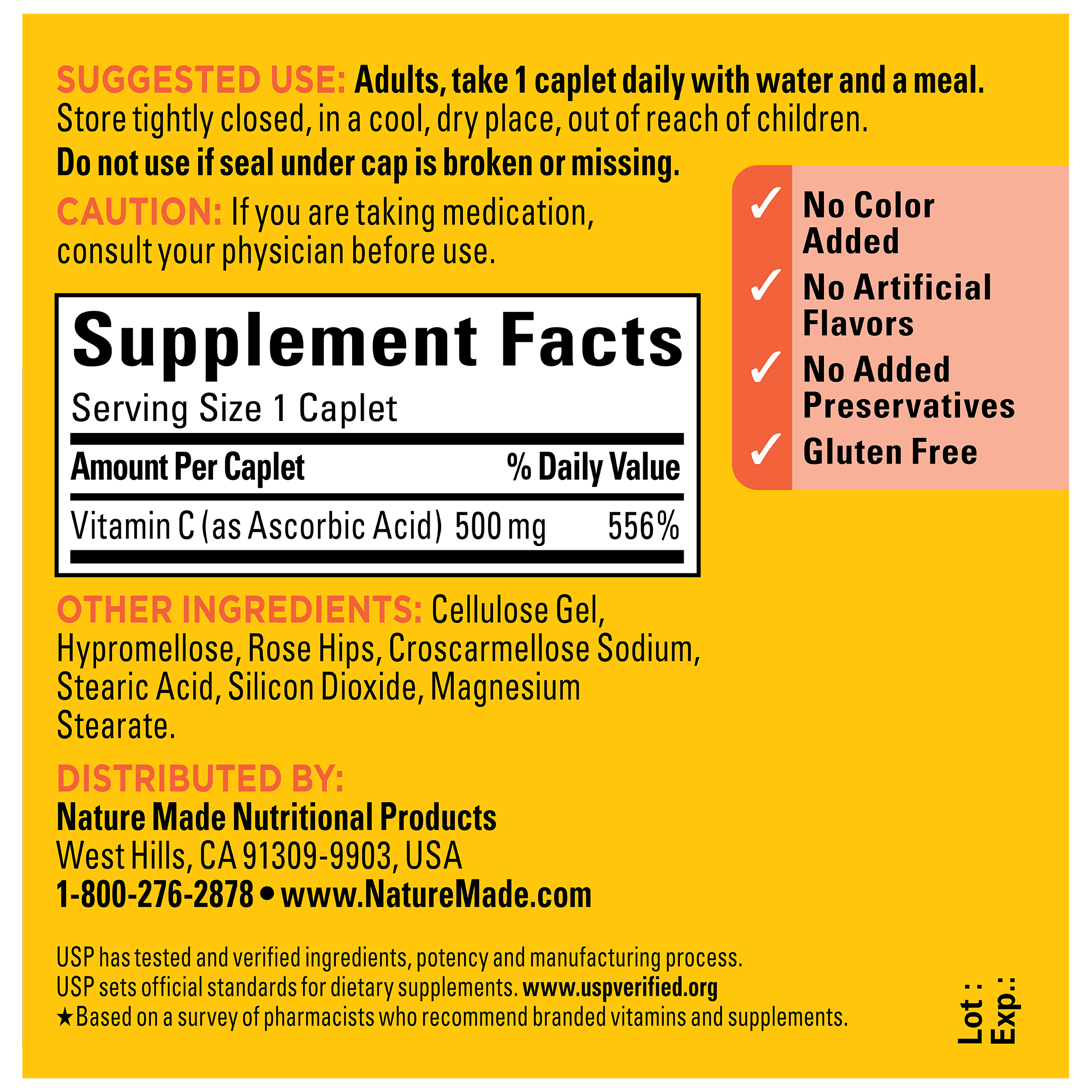 Vitamin C 500 mg with Rose Hips