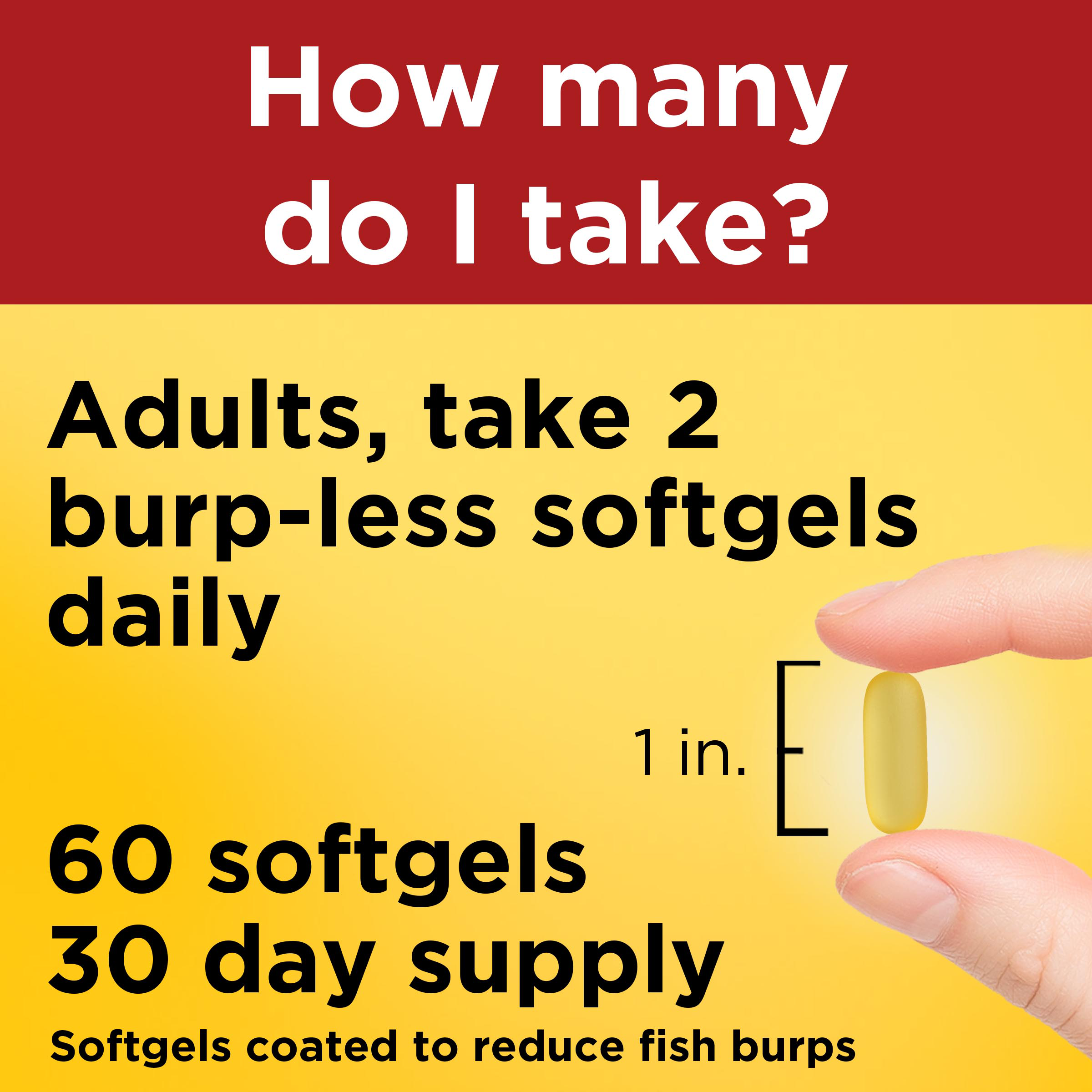 Burp-Less♦ Fish Oil 1200 mg Softgels