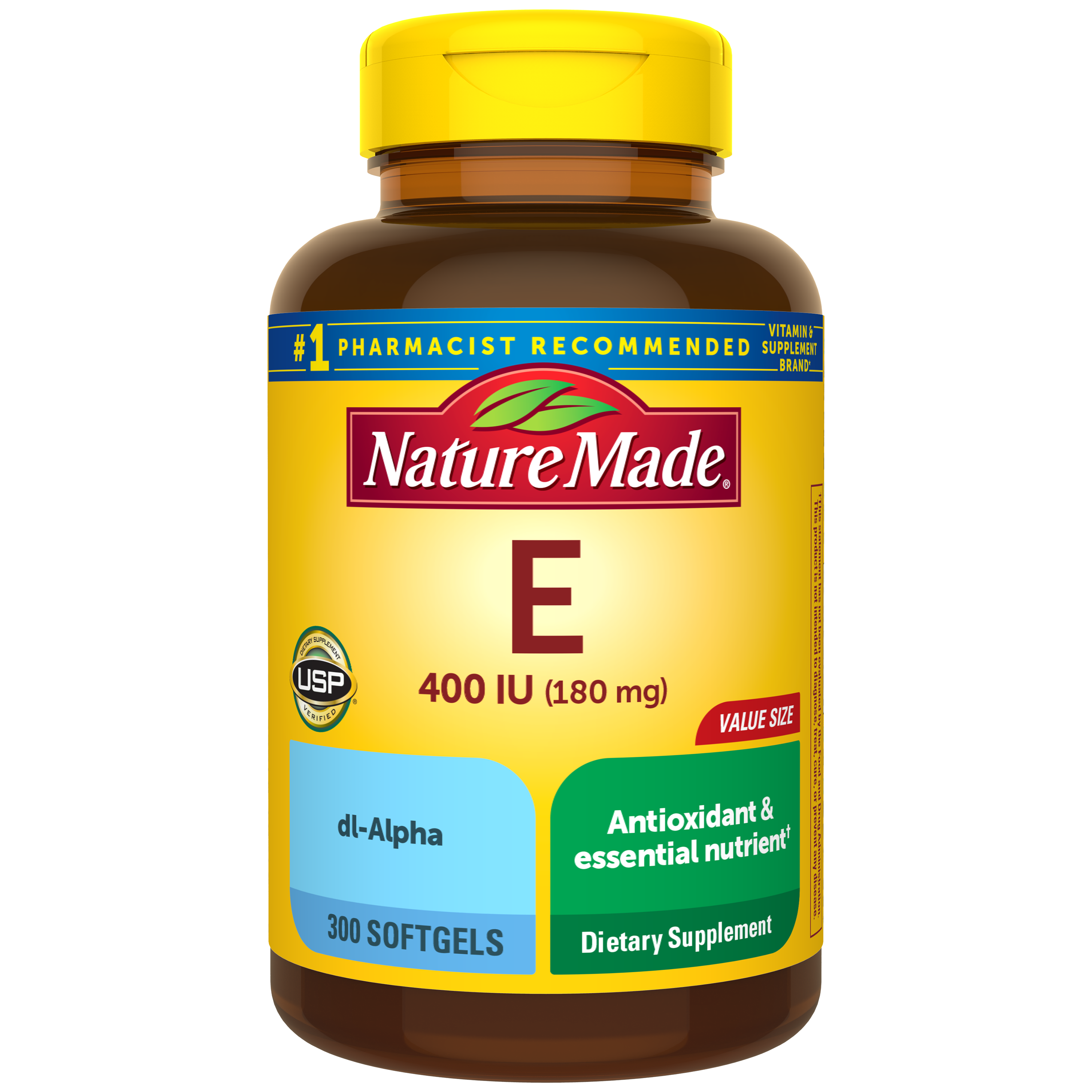Vitamin E 400 IU (180 mg) dl-Alpha Softgels