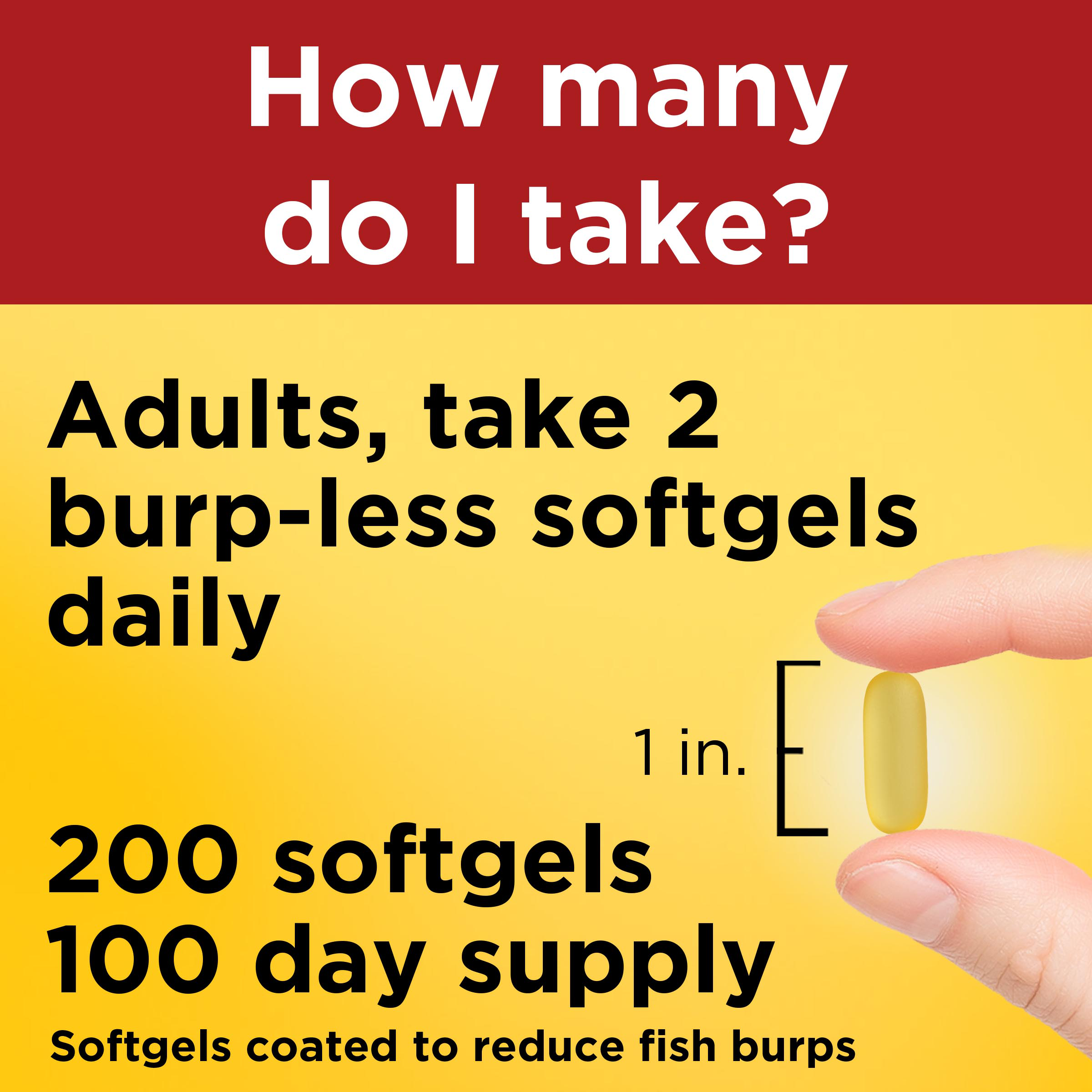 Burp-Less♦ Fish Oil 1200 mg Softgels