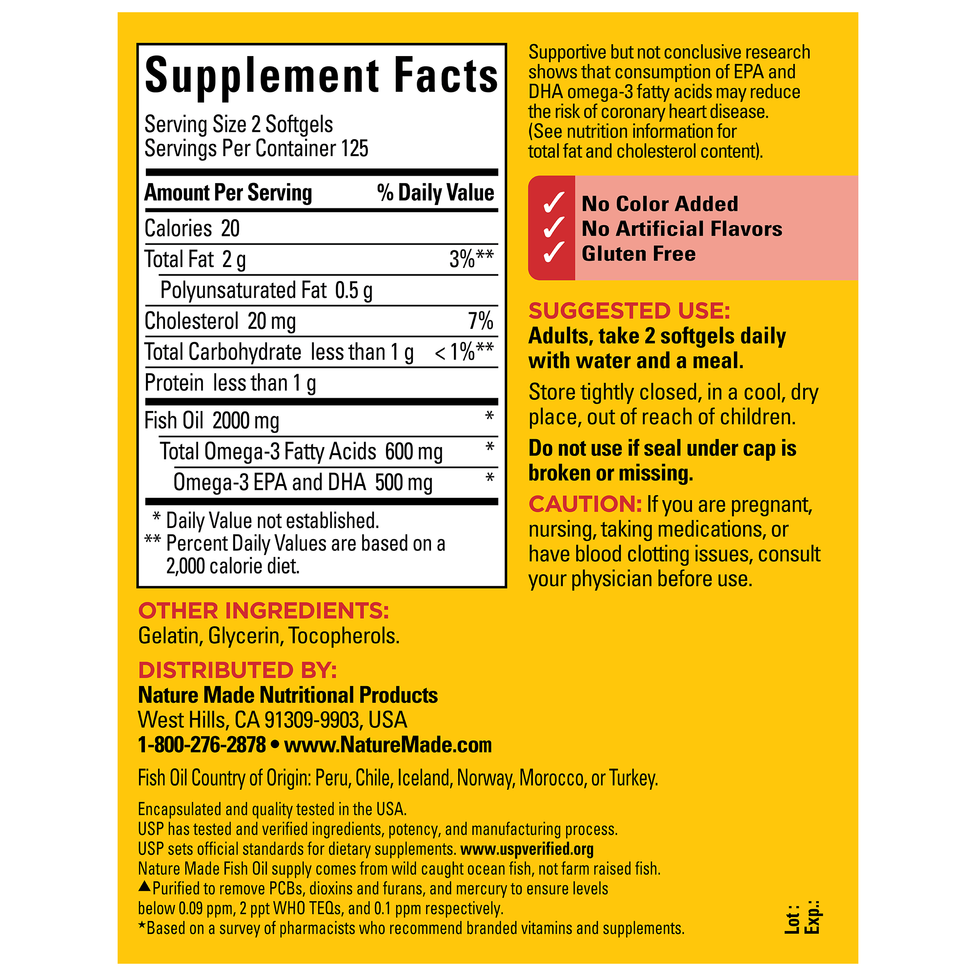 Fish Oil 1000 mg Softgels