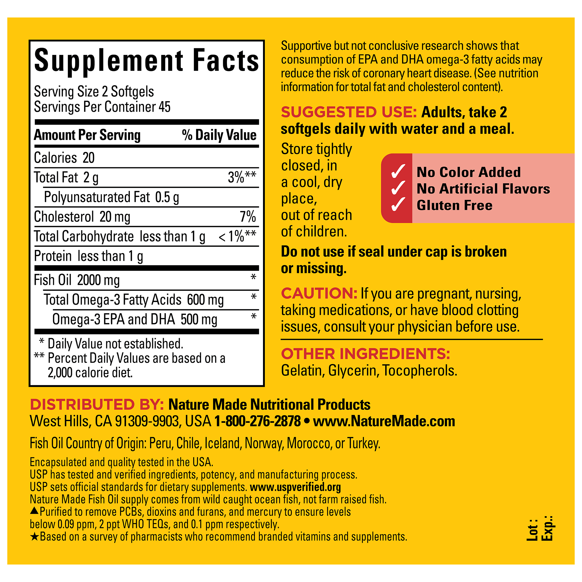 Fish Oil 1000 mg Softgels