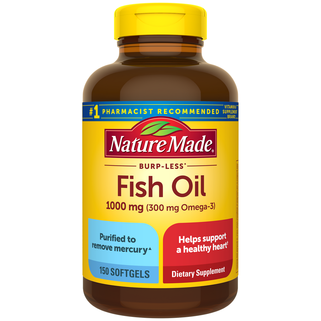 Burp-Less♦ Fish Oil 1000 mg Softgels