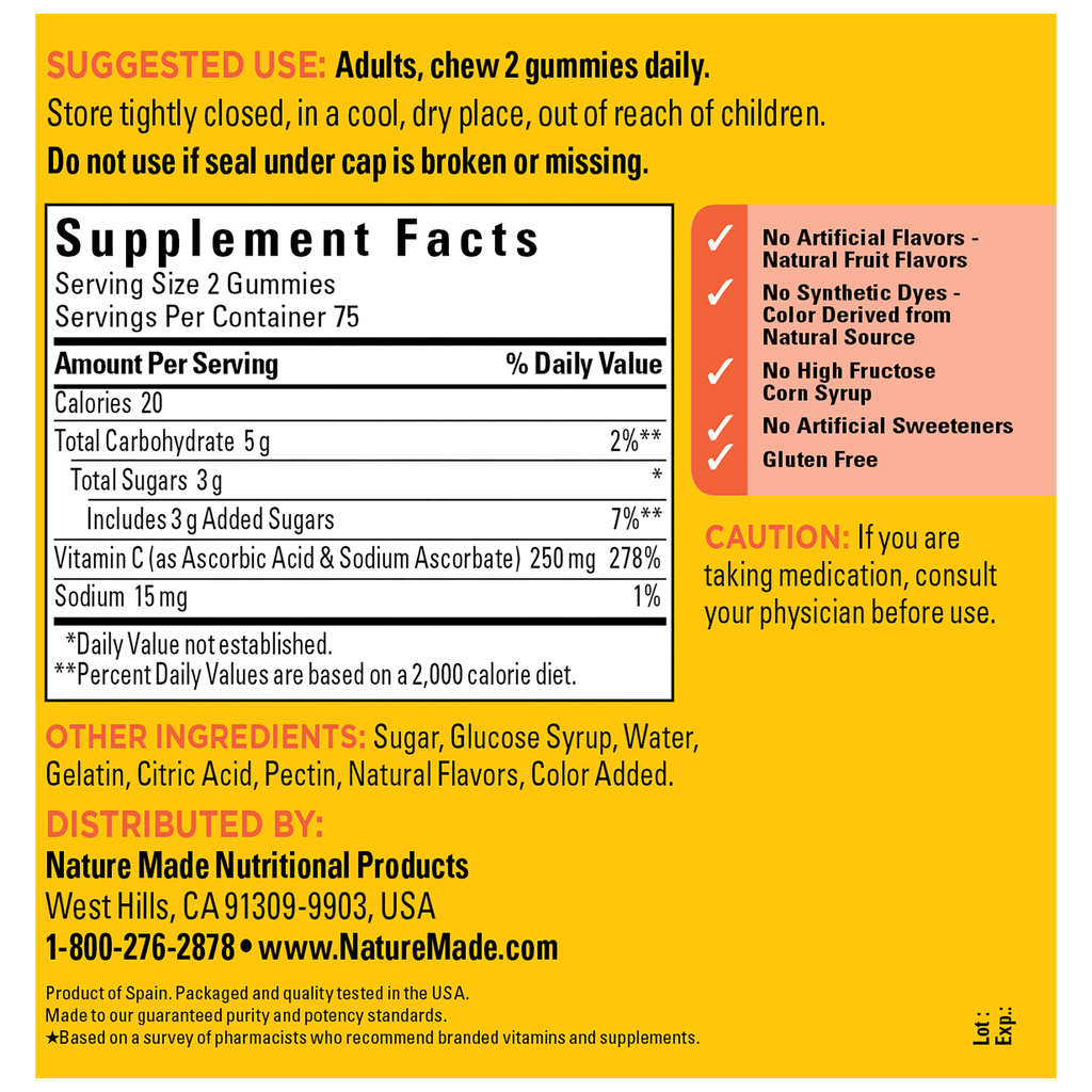 Vitamin C 250 mg Gummies