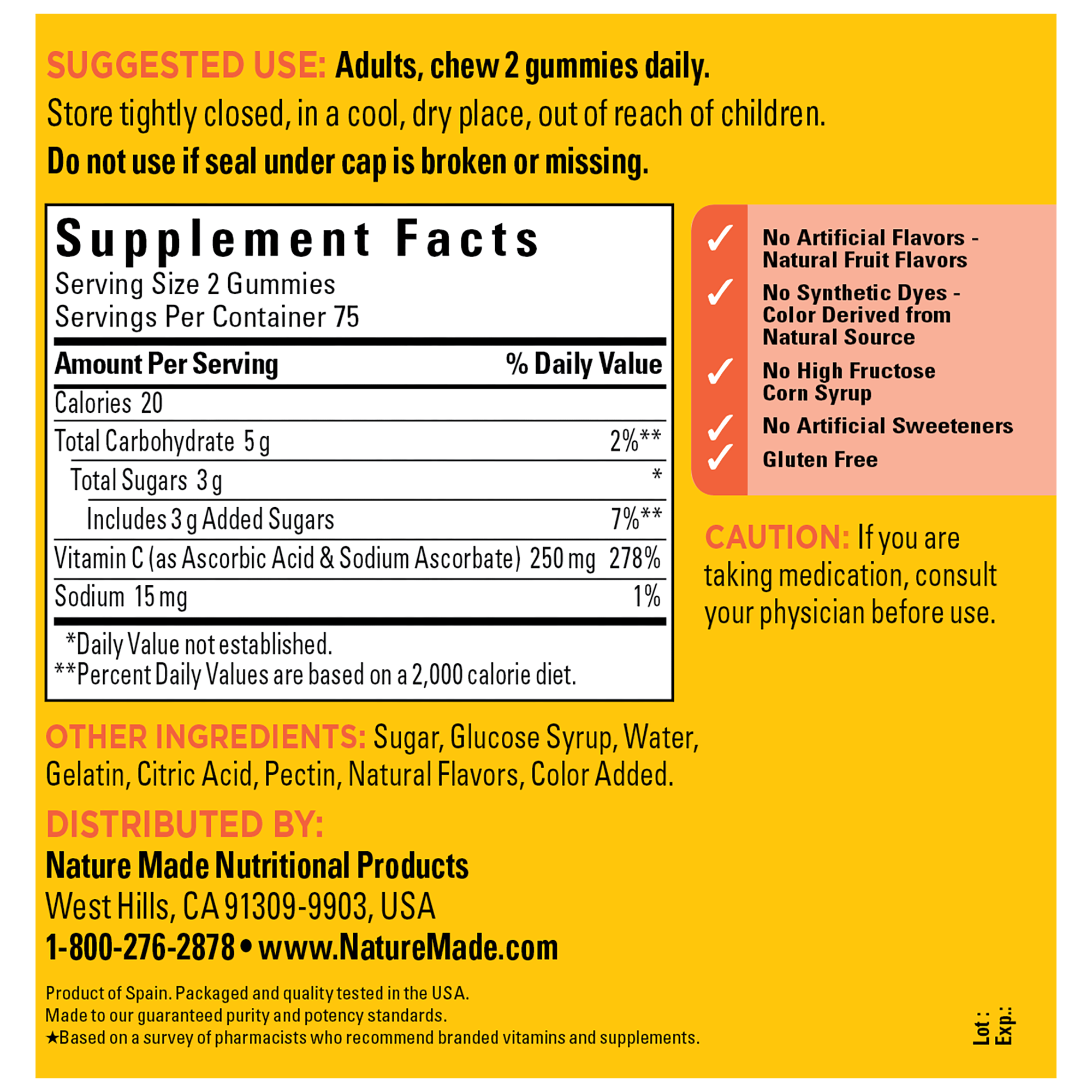 Vitamin C 250 mg Gummies