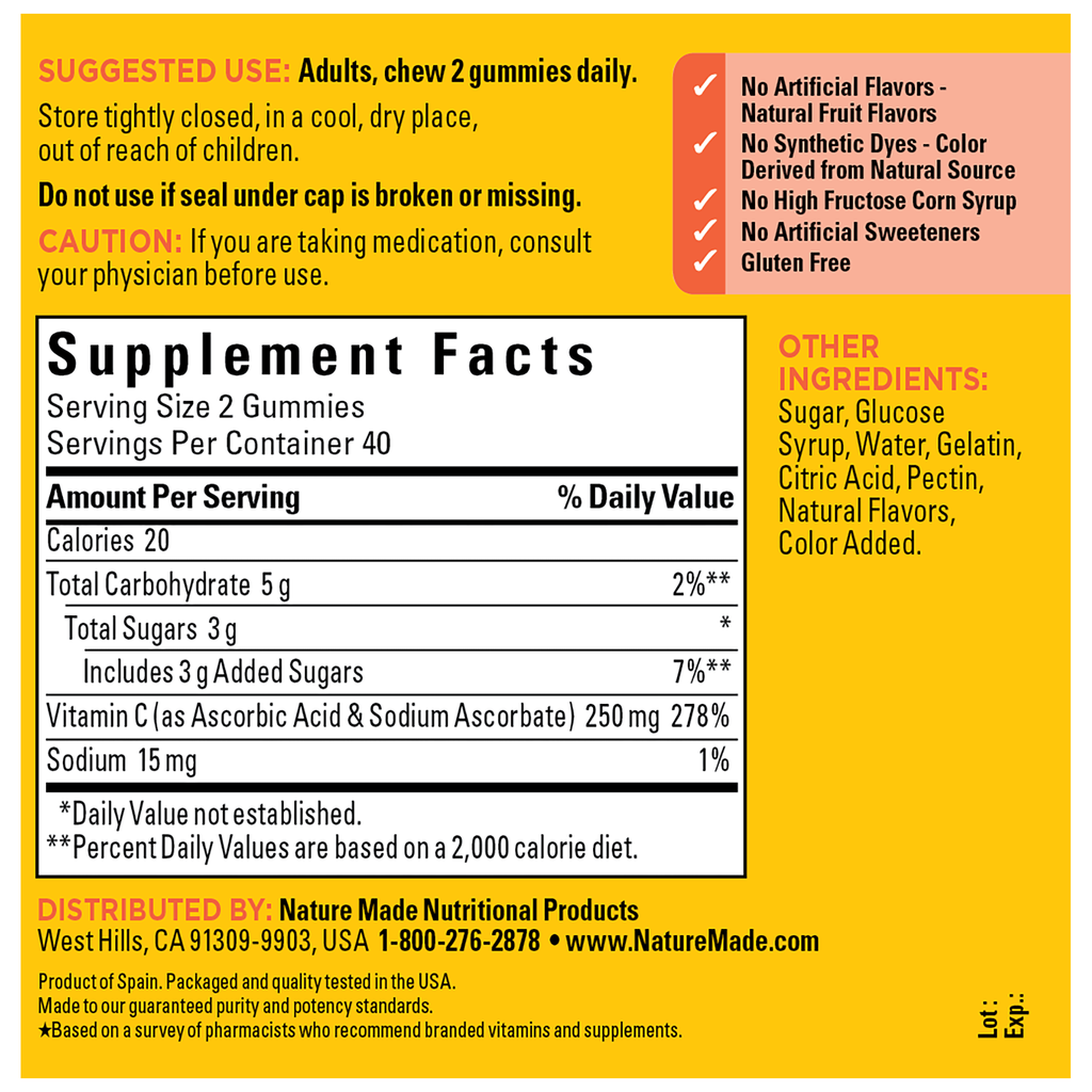 Vitamin C 250 mg Gummies