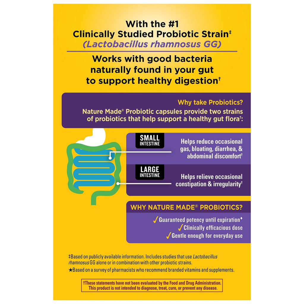 Probiotics Extra Strength 15 Billion CFU from Live Cultures Capsules