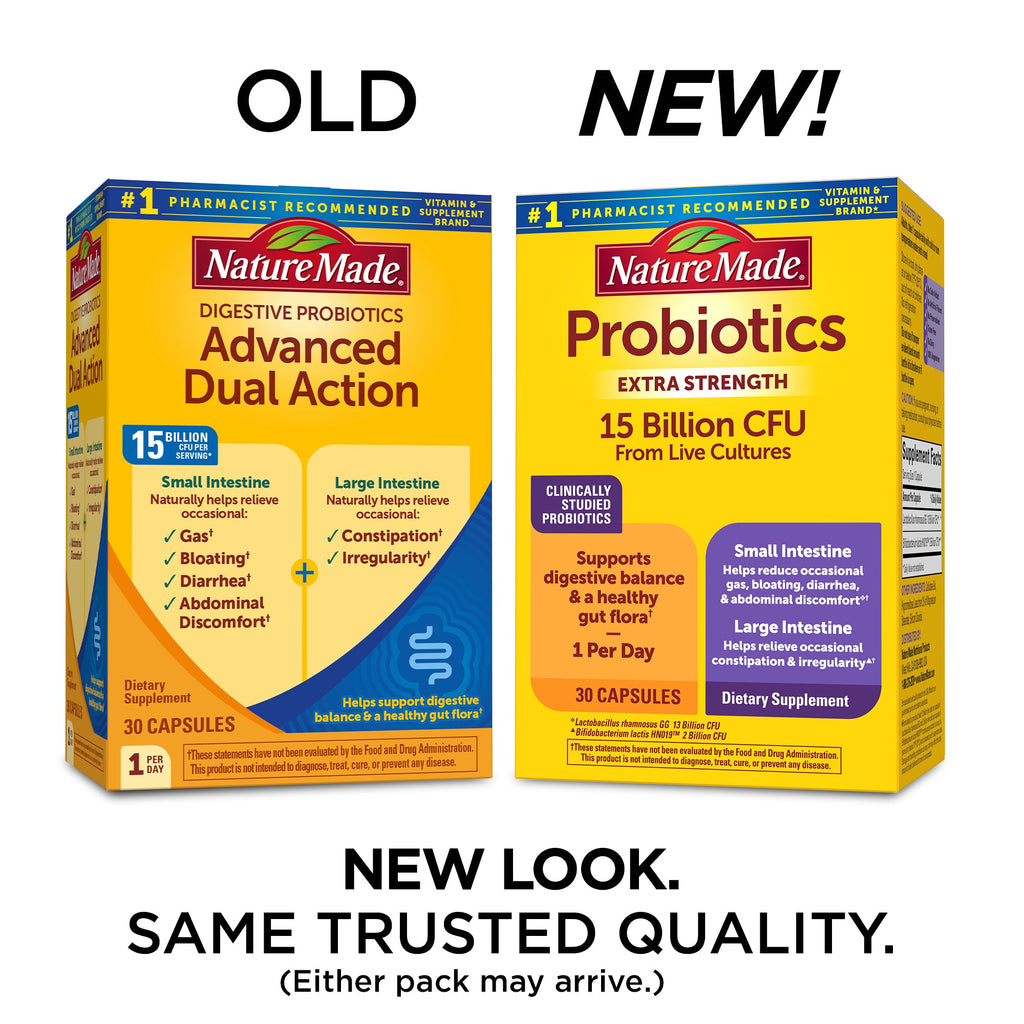 Probiotics Extra Strength 15 Billion CFU from Live Cultures Capsules