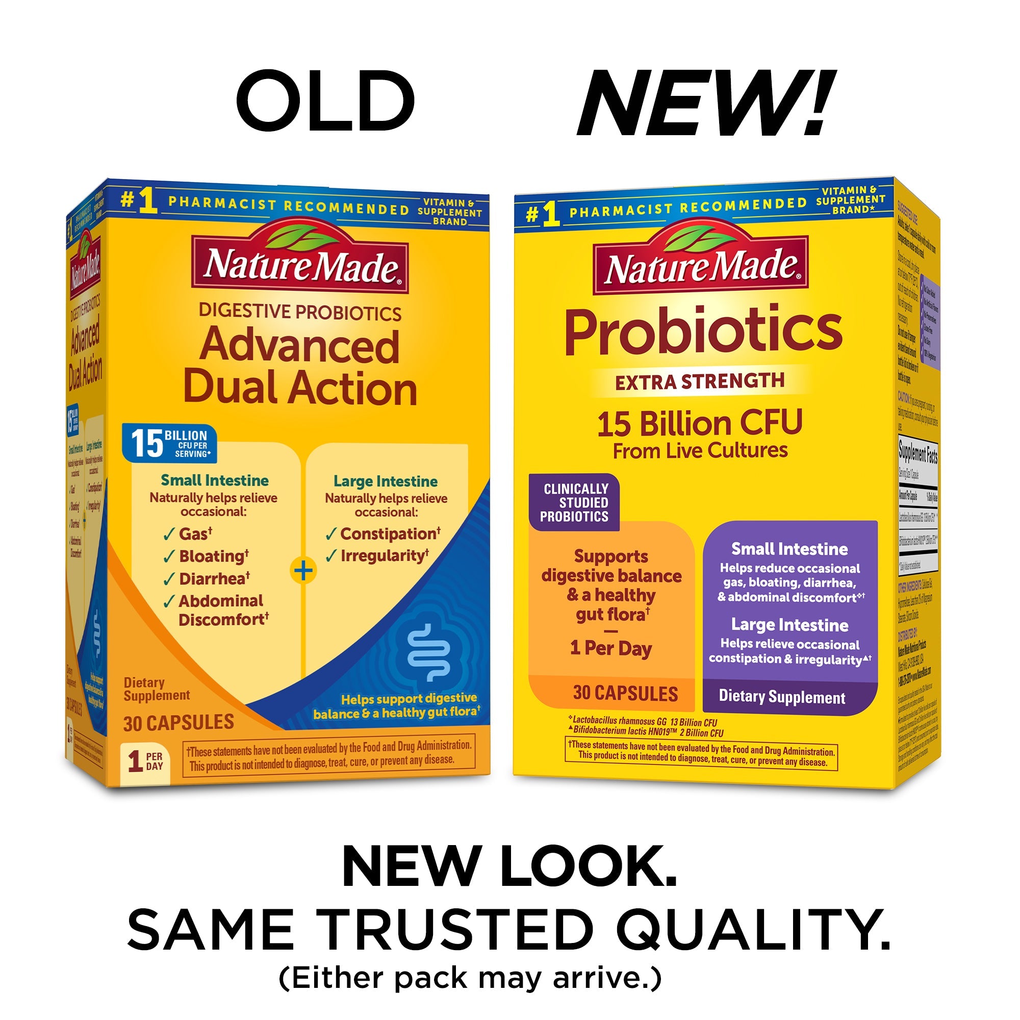 Probiotics Extra Strength 15 Billion CFU from Live Cultures Capsules