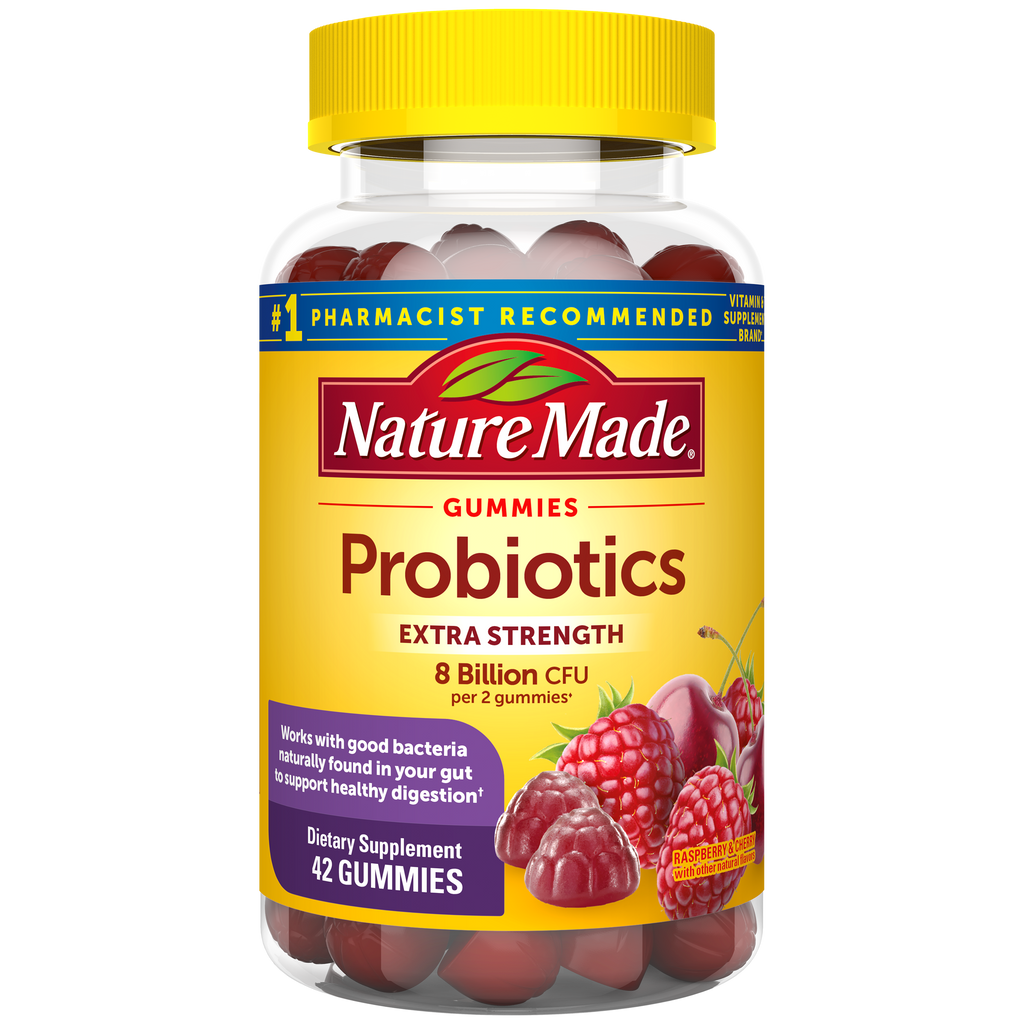 Digestive Probiotics Extra Strength 8 Billion CFU per 2 Gummies