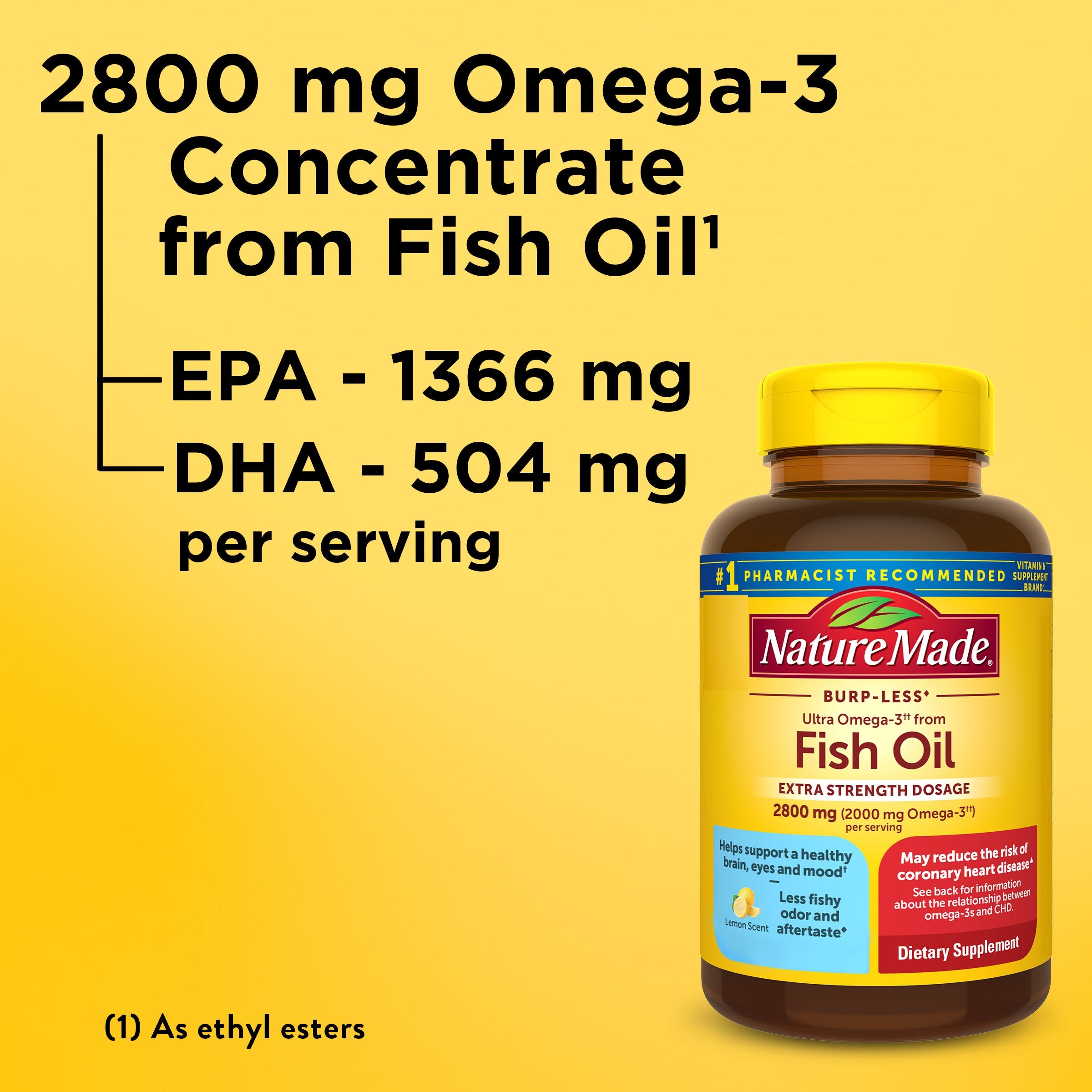 Extra Strength Omega-3†† From Fish Oil Softgels 2800 mg