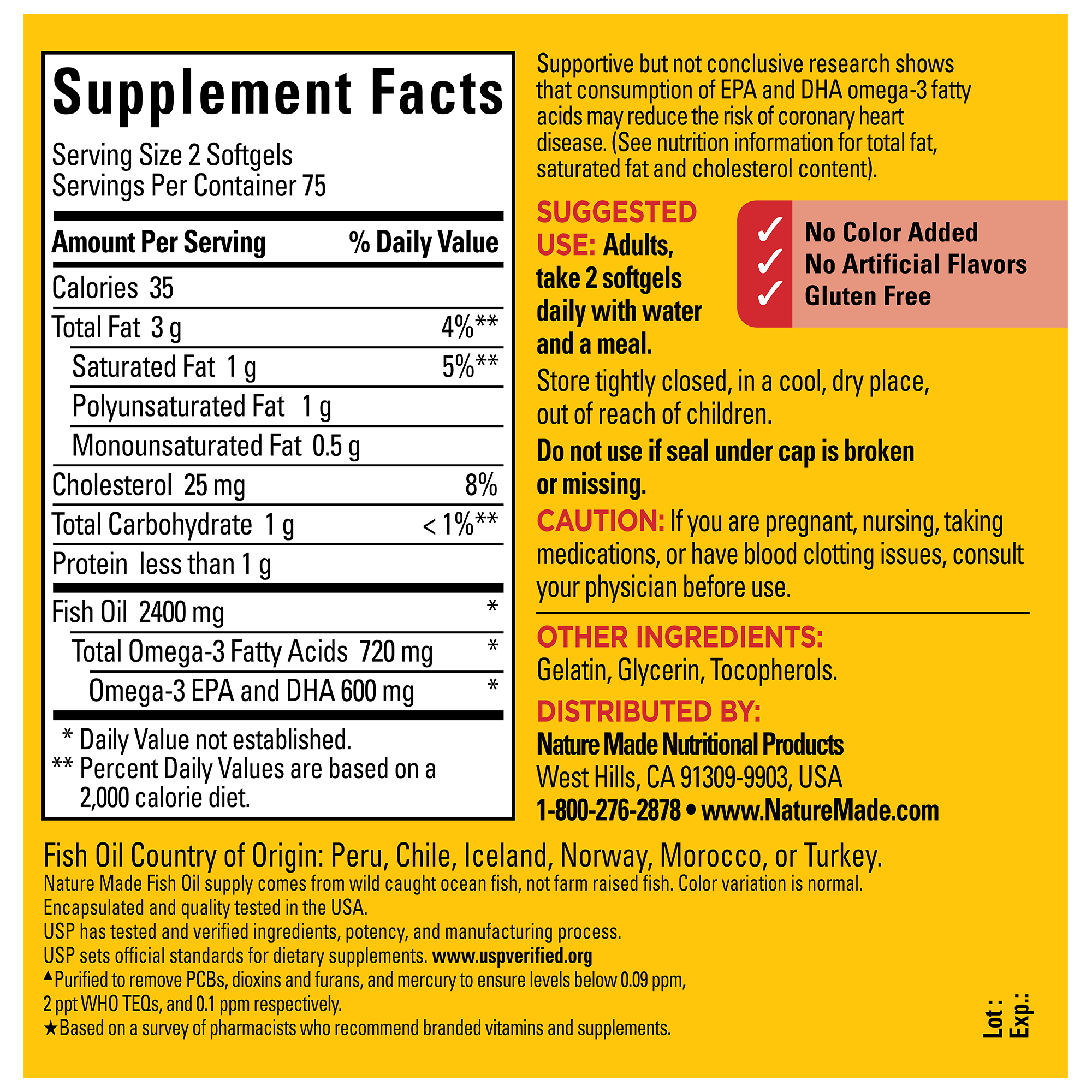 Fish Oil 1200 mg Softgels