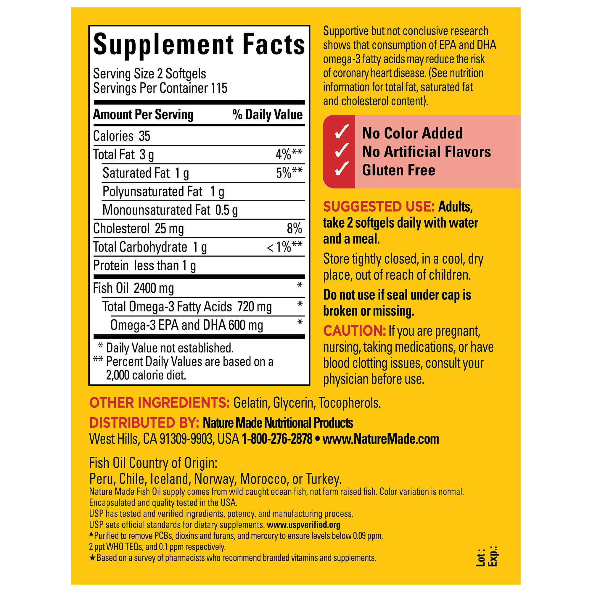 Fish Oil 1200 mg Softgels