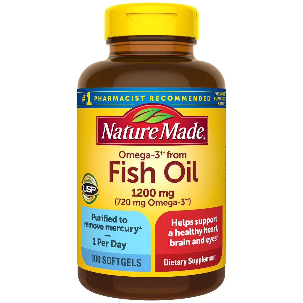 Omega-3†† From Fish Oil 1200 mg Softgels