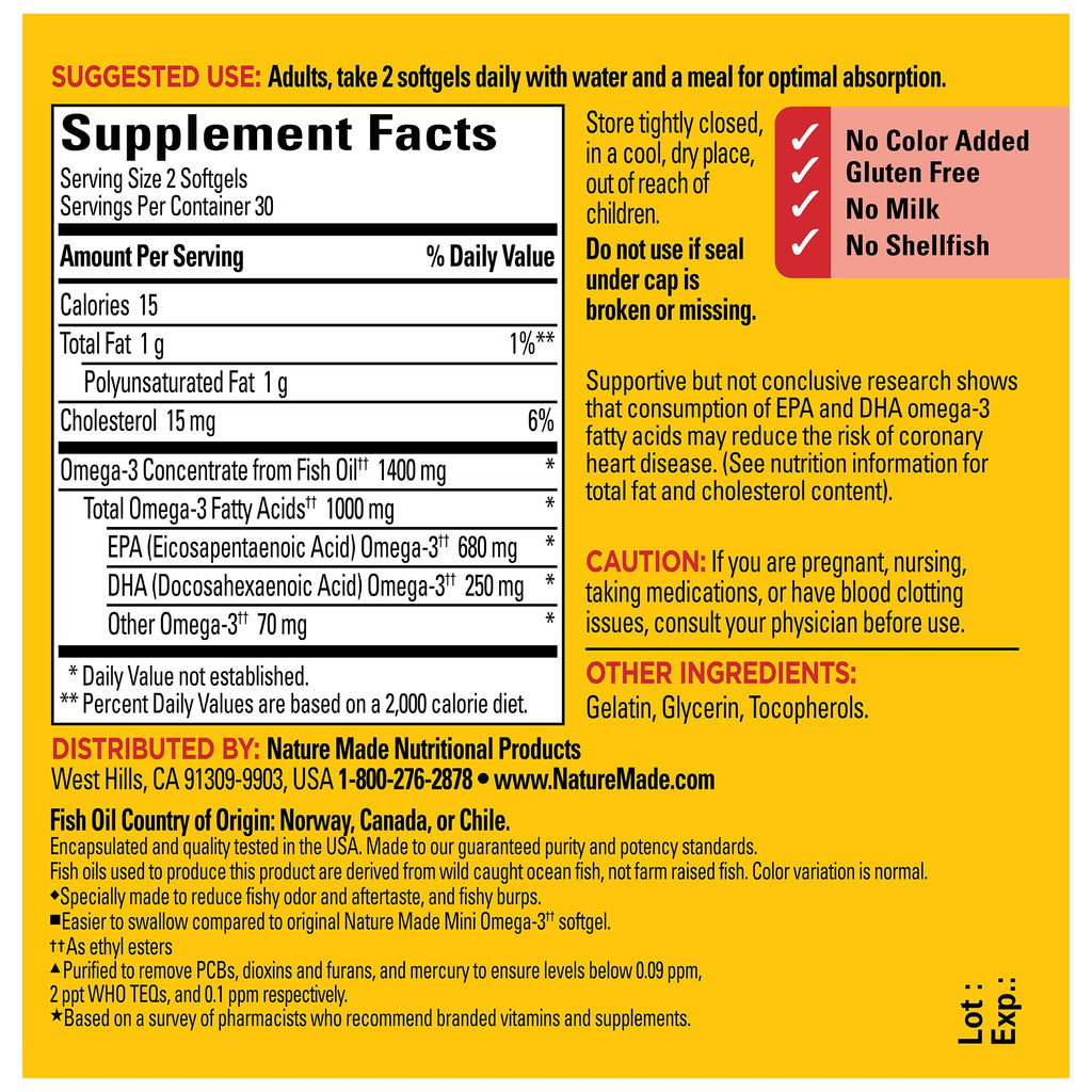 Extra Strength Omega-3†† From Fish Oil Minis