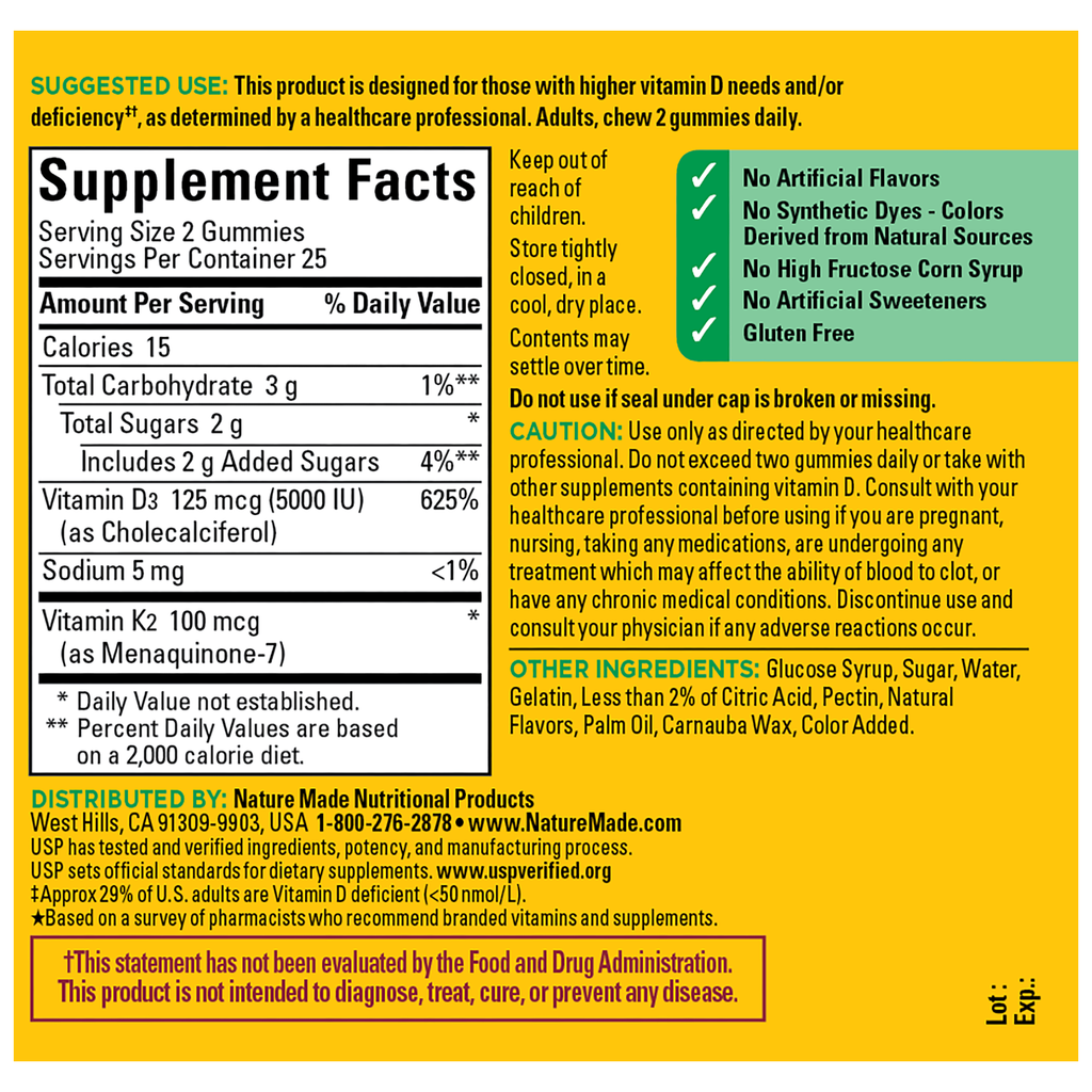 Vitamin D3 + K2 Gummies