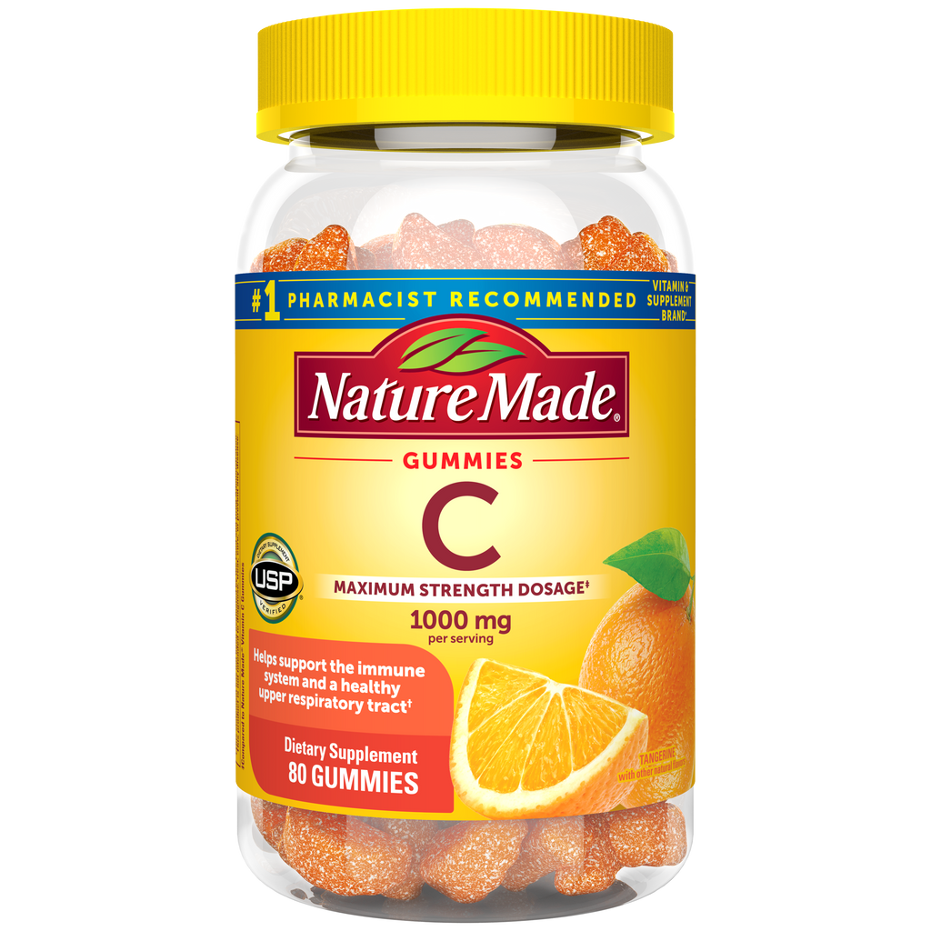 Vitamin C Gummies Maximum Strength Dosage‡ 1000 mg per serving