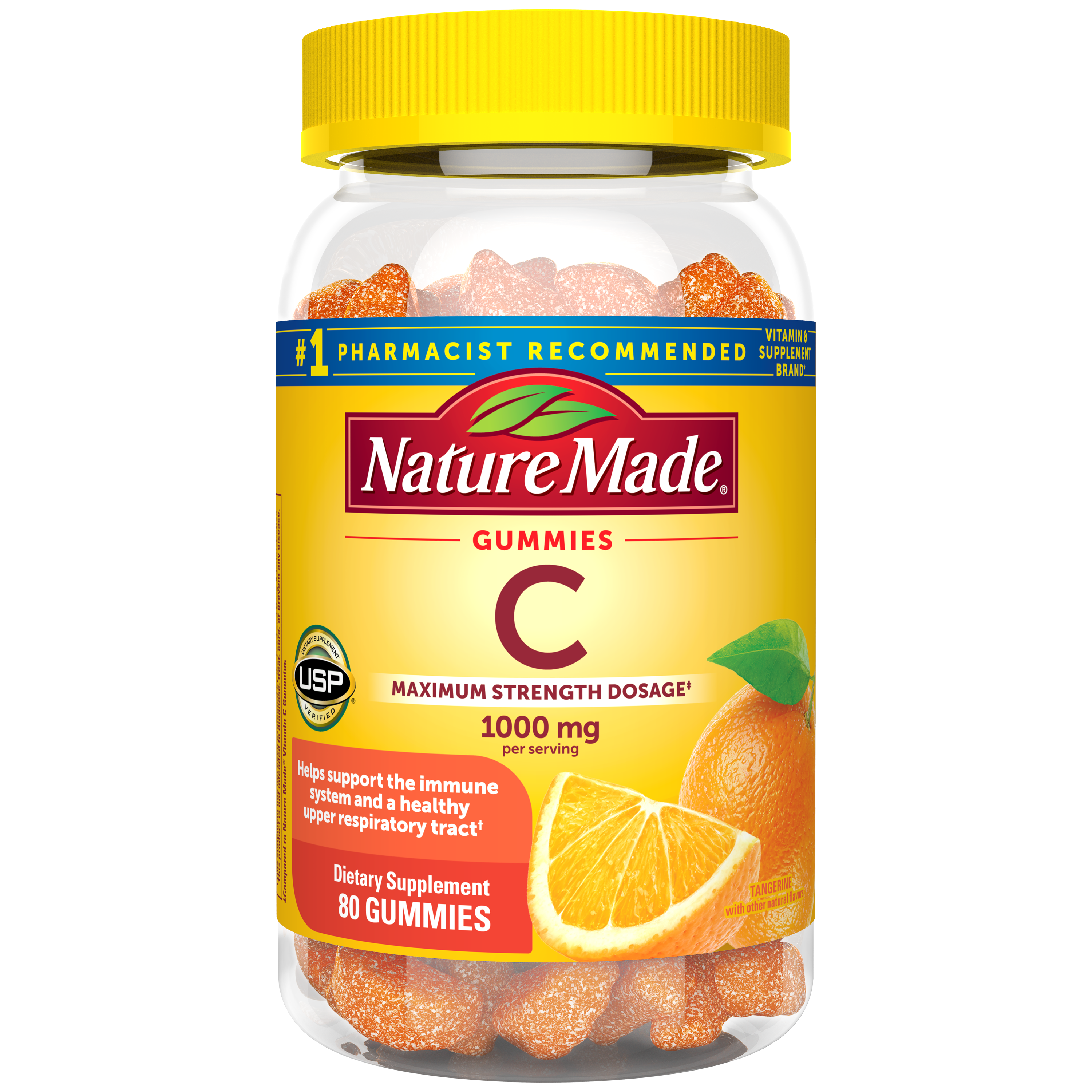 Vitamin C Gummies Maximum Strength Dosage‡ 1000 mg per serving