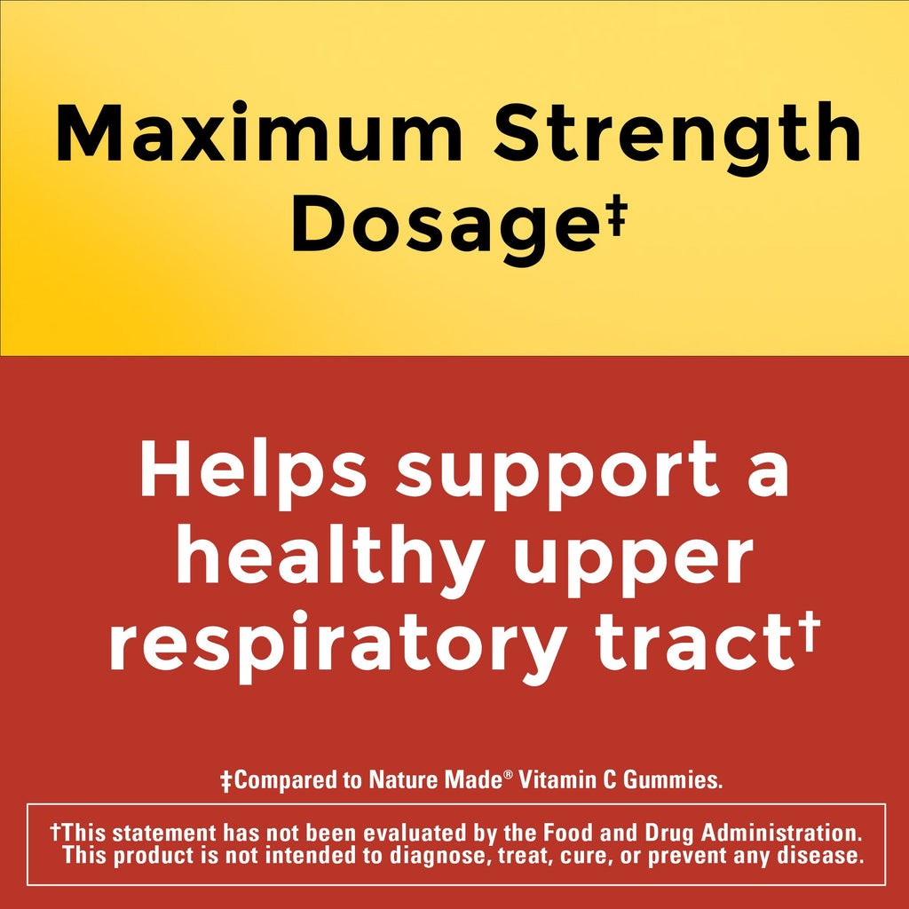 Vitamin C Gummies Maximum Strength Dosage‡ 1000 mg per serving