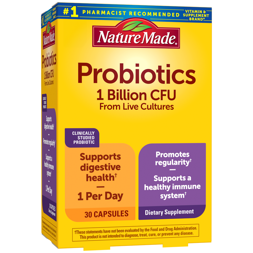 Probiotics 1 Billion CFU From Live Cultures Capsules