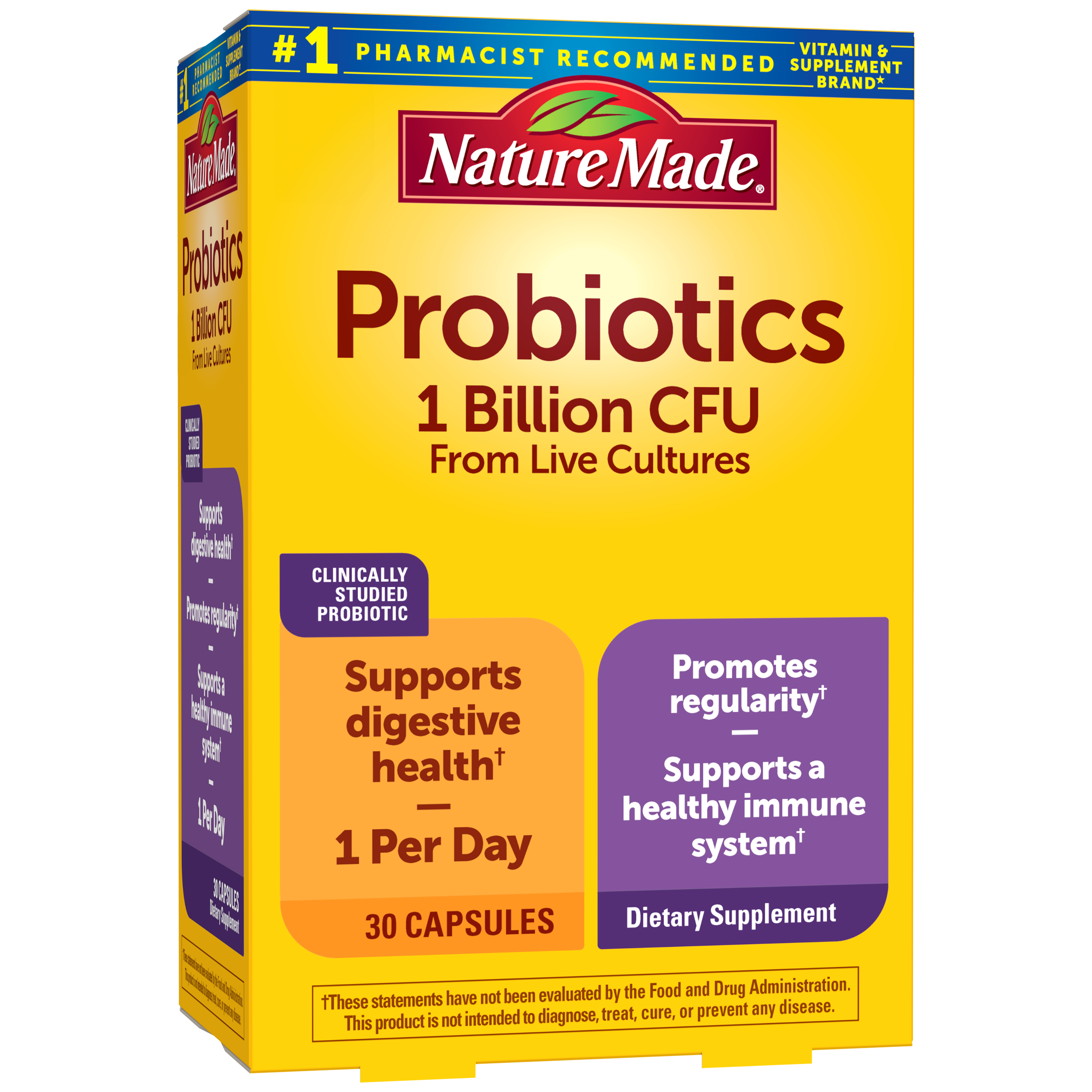 Probiotics 1 Billion CFU From Live Cultures Capsules