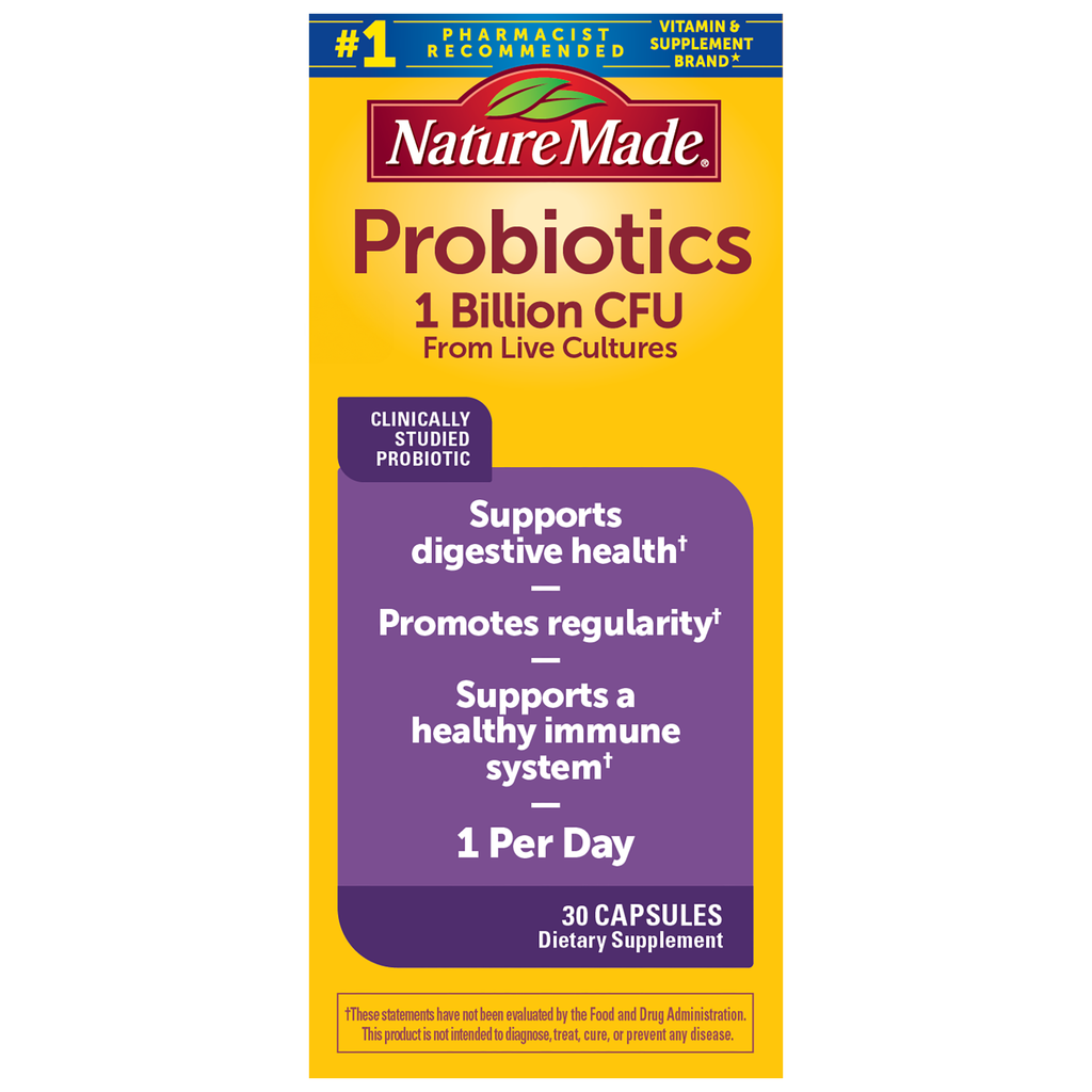 Probiotics 1 Billion CFU From Live Cultures Capsules