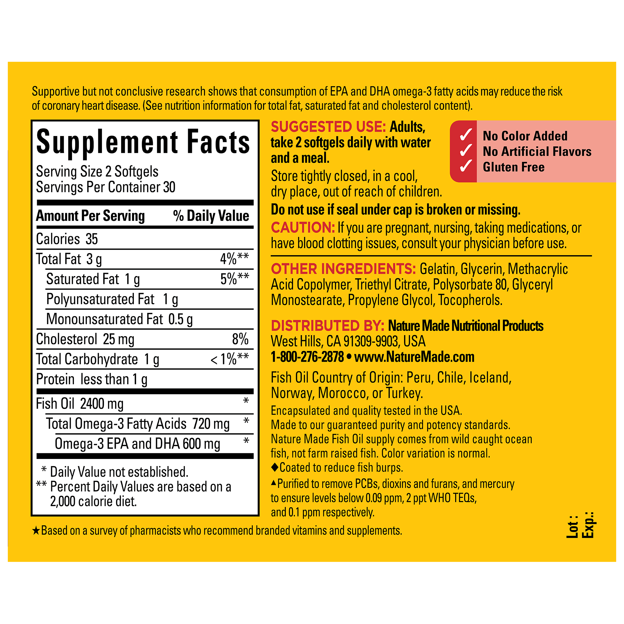 Burp-Less♦ Fish Oil 1200 mg Softgels