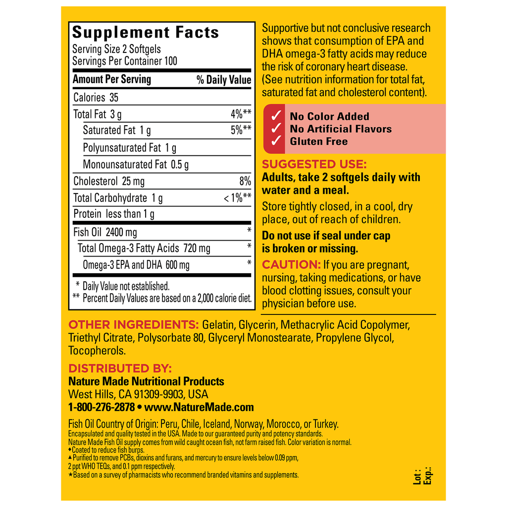 Burp-Less♦ Fish Oil 1200 mg Softgels