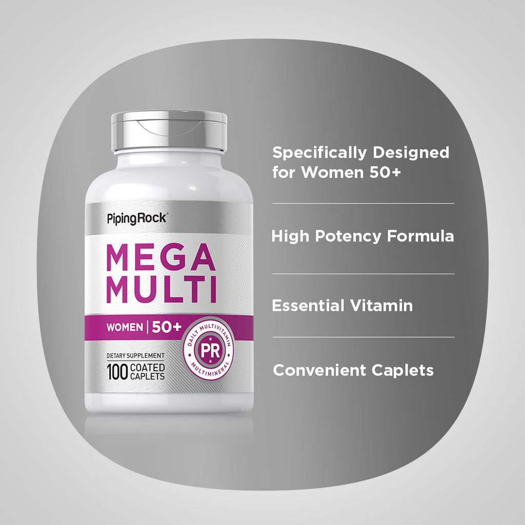 Women's Mega Multi 50 Plus, 100 Coated Caplets