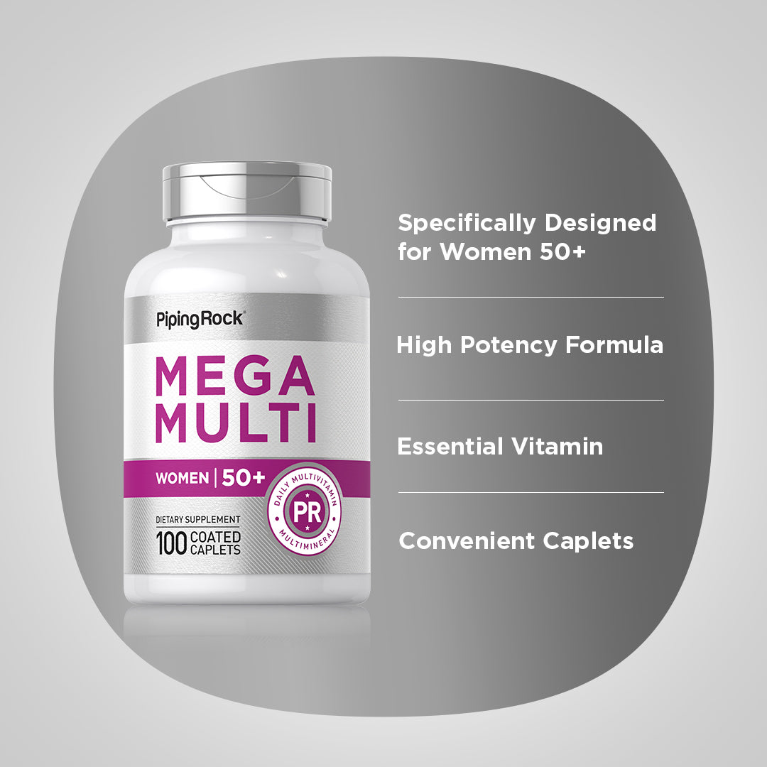 Women's Mega Multi 50 Plus, 100 Coated Caplets