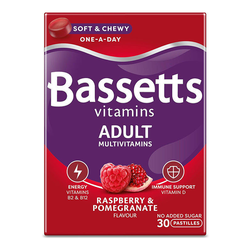 Bassetts Multivitamins for Adults - Raspberry & Pomegranate Flavour