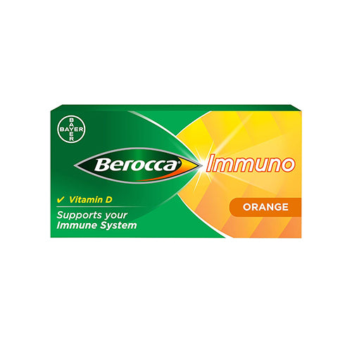 Berocca Immuno Effervescent Tablets, 11 Vitamins and Minerals (30 Tablets)