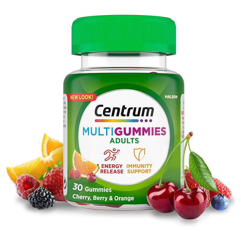 Centrum MultiGummies, Gummy Multivitamins for Adults with Cherry, Berry & Orange Flavouring