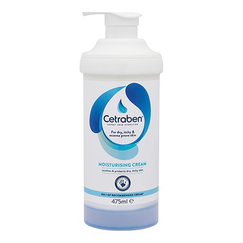 Cetraben Moisturising Cream, For Dry, Itchy, Sensitive & Eczema-Prone Skin 475ml