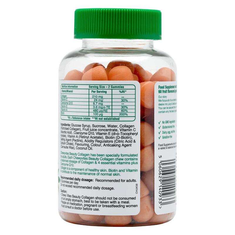 Chewy Vites Beauty Collagen, 60 Hydrolised Collagen Gummies