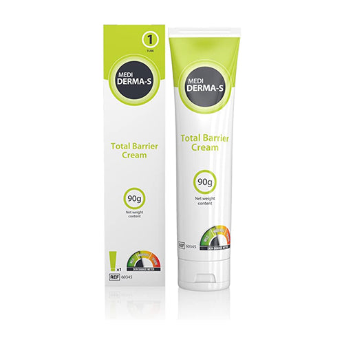 Medi Derma-S Barrier Cream Tube 90g for Gentle Barrier Protection on Intact Skin or for Mild Skin Damage-for Use During Episodes of Incontinence