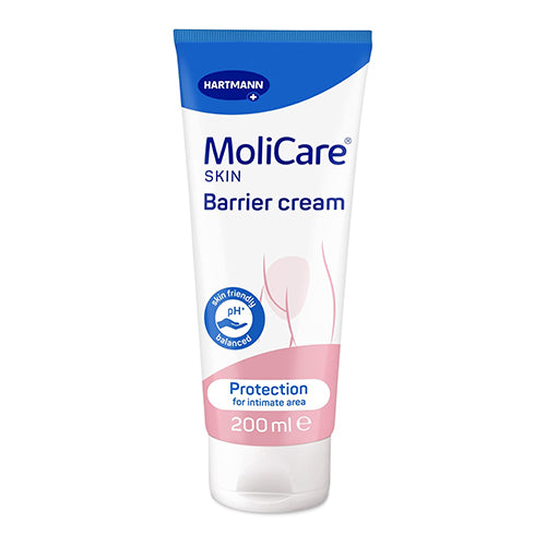 MoliCare Skin Barrier Cream, Nutriskin Protection Complex, ideal for intimate area and skin stressed by incontinence, 200ml