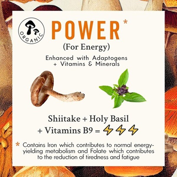 Grass & Co. - Power Shiitake Mushroom Energy Capsules (60 Capsules)