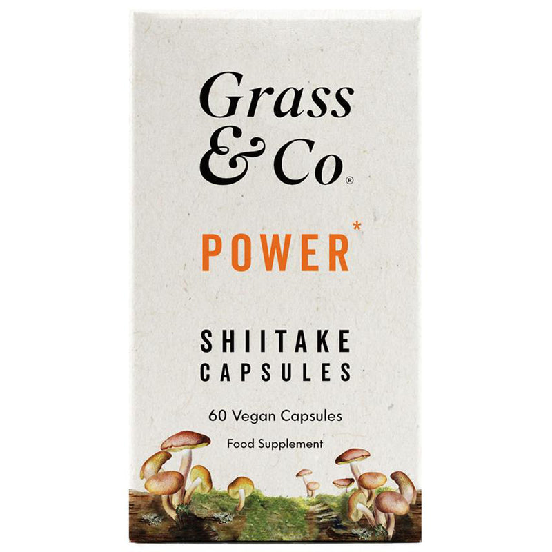 Grass & Co. - Power Shiitake Mushroom Energy Capsules (60 Capsules)