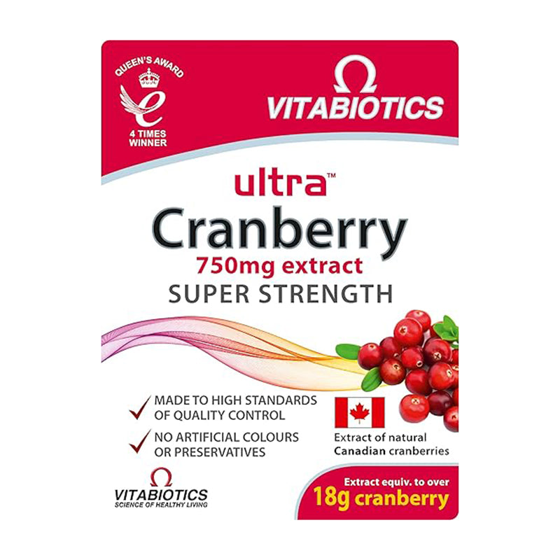 Vitabiotics Ultra Cranberry - 30 Tablets for Super Strength