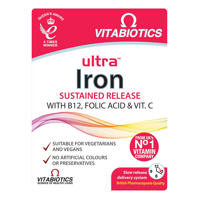 Vitabiotics Iron Tablets Supplement, Boosts Energy, Vitality, Power and Immunity