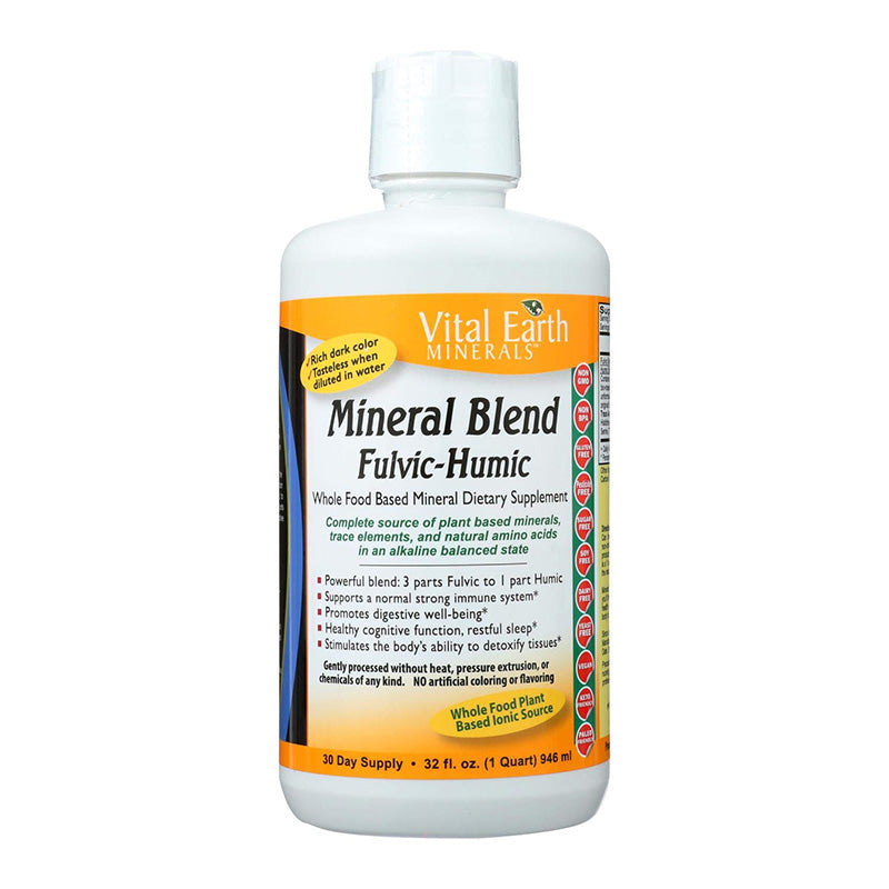 Vital Earth Minerals Mineral Blend Fulvic-Humic, 32 Fluid Ounce